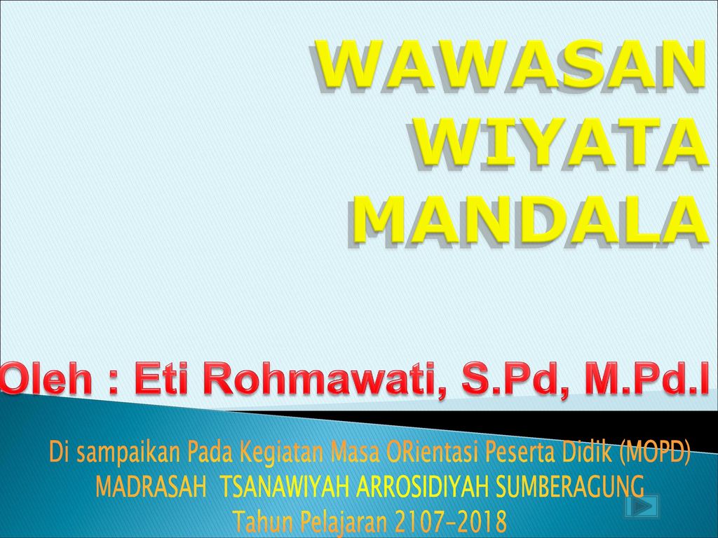 materi wawasan wiyata mandala document